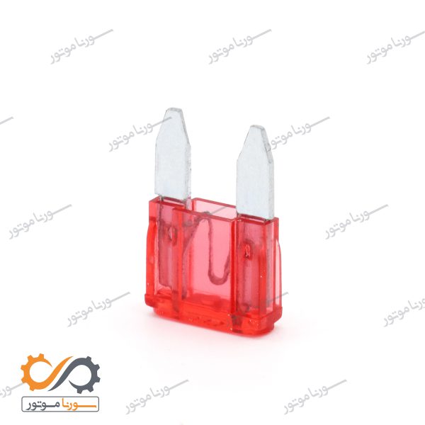 فیوز شیشه‌ای خودرویی 2 شاخ ریز 10 آمپر